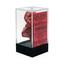 Polyhedral 7-Dice Set CHX25404 - Opaque Red/White